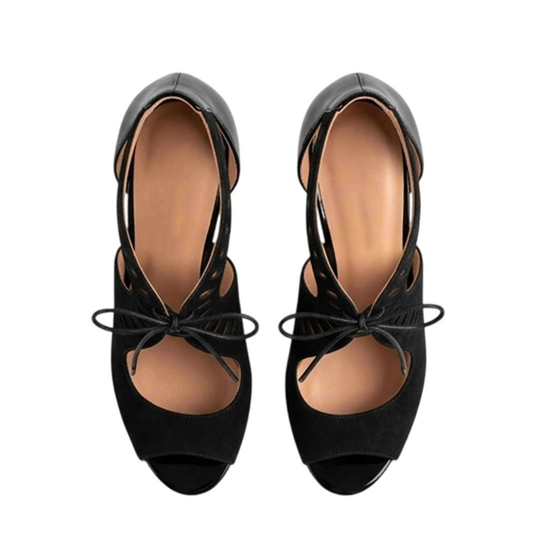Cutout Lace Stilettos