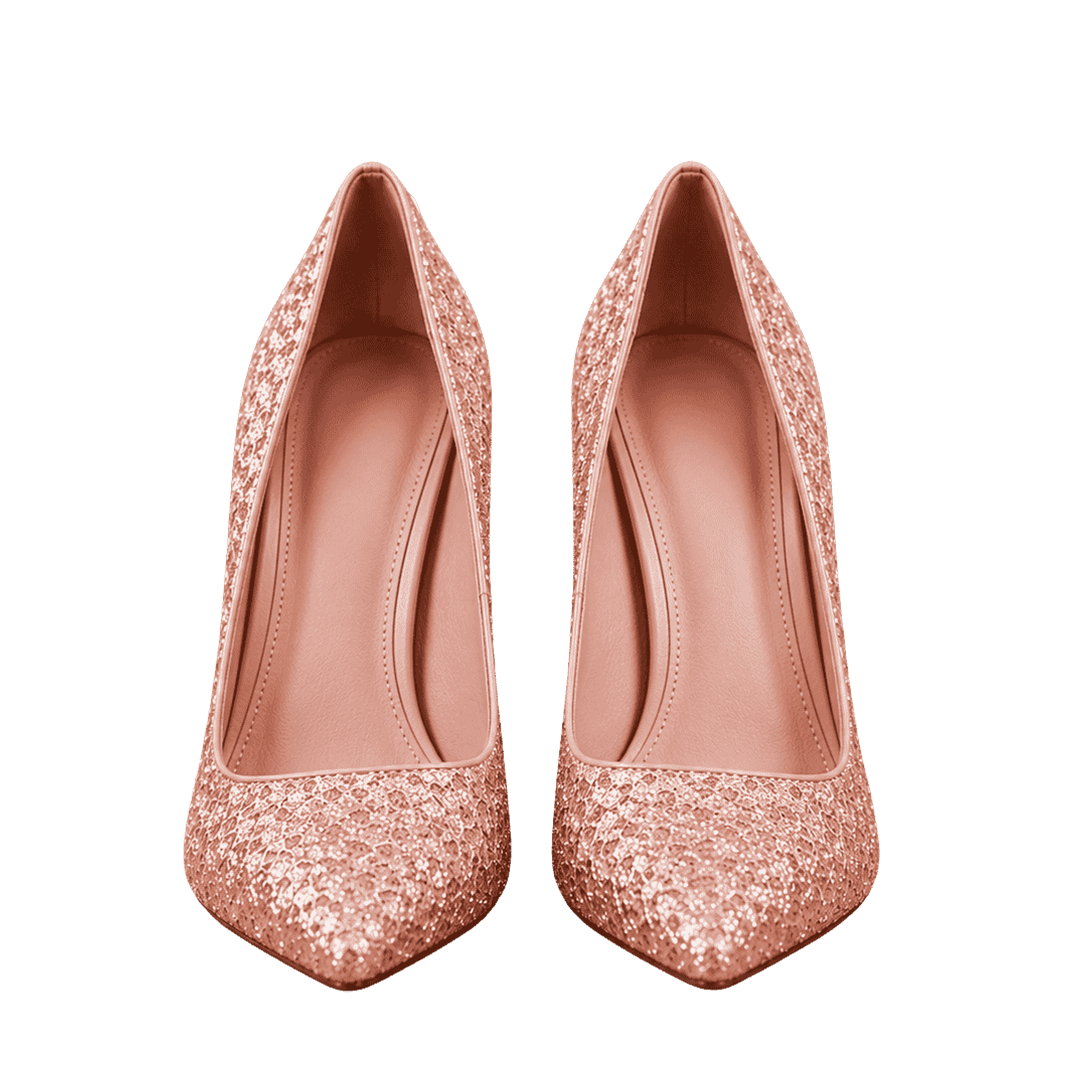 Glitter Pointed Heels